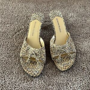 Georgina Velasco Vintage leopard print heel